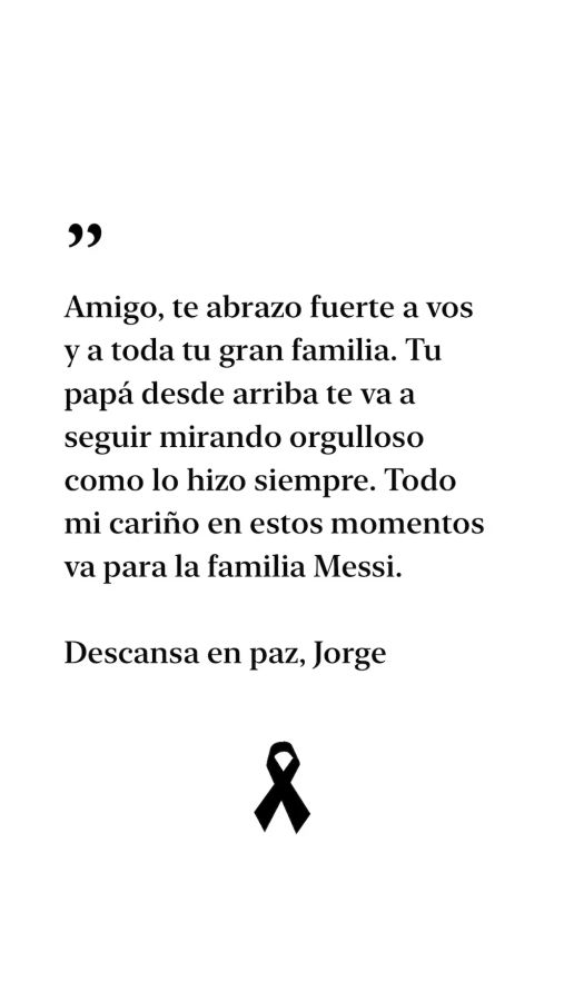 Jorge Messi: el último adiós al padre de Lionel en Rosario