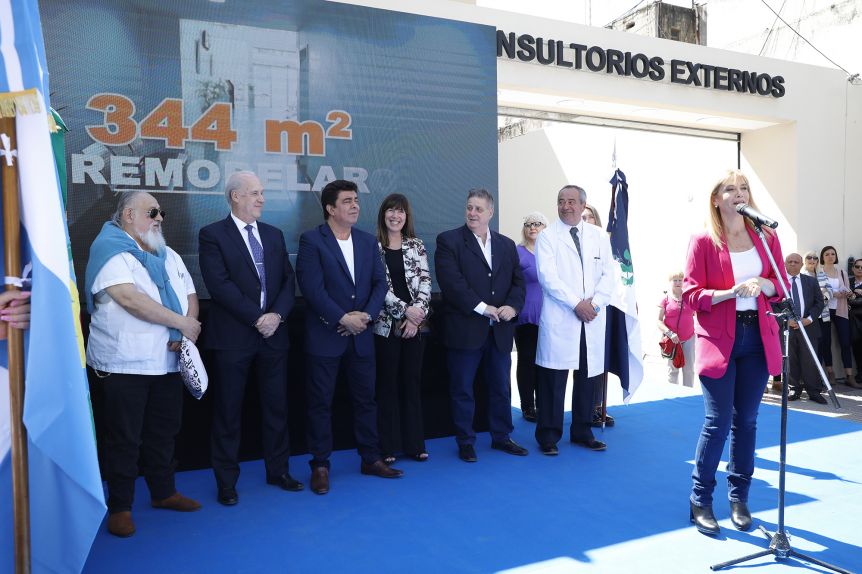 Magario y Espinoza inauguraron los nuevos consultorios externos del Policlínico de San Justo