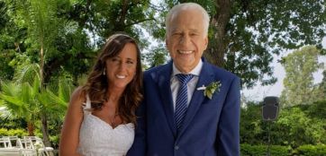 Alberto Cormillot se casó con su novia 48 años menor