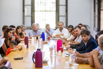 En medio de la negociación por la Fiscal Impositiva, Kicillof se reunió con productores agropecuarios