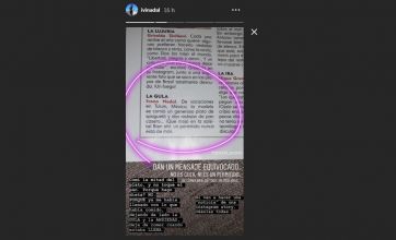 Ivana Nadal apuntó contra una revista que la acusó de comer en exceso
