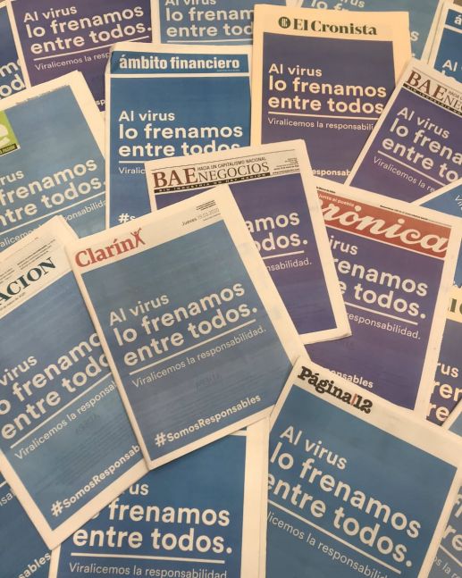 Principales medios gráficos unificaron sus tapas: