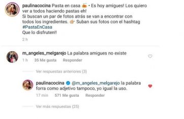 Narda Lepes salió a bancar a Paulina Cocina
