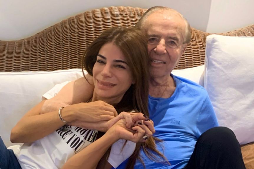 Zulema Menem saludó a su padre, quien recibe los 90 años internado