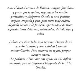 La familia de Gutiérrez pide evitar 