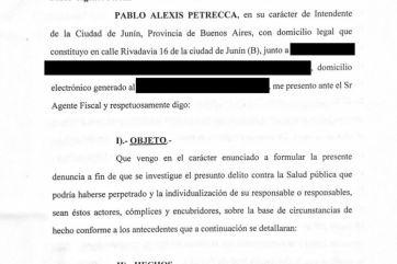 Intendente pide a la Justicia investigar presunta violación de la cuarentena