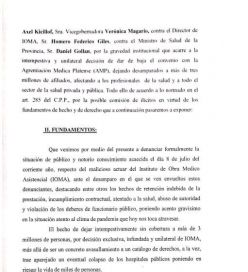 Denuncia penal y acusaciones en la previa de la reunión IOMA-Agremiación Médica Platense