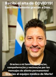 Intendente contagiado celebró el alta médica