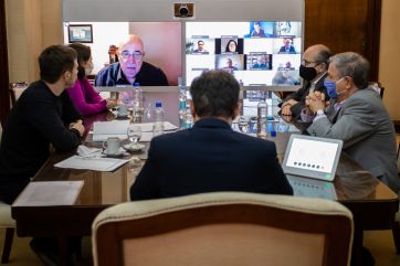 Reunión Kicillof - Duhalde: