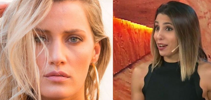 Cinthia Fernández y Mica Viciconte afuera del “Show del problema”