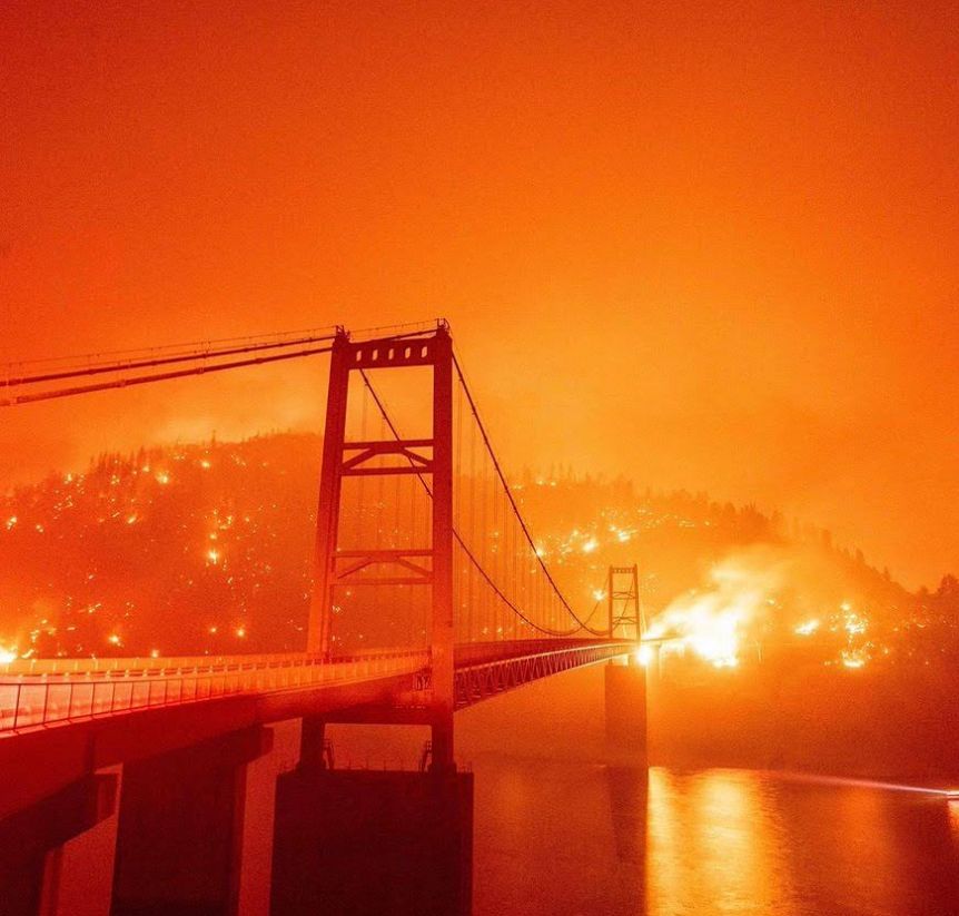 Preocupación por el escalofriante avance del fuego en California
