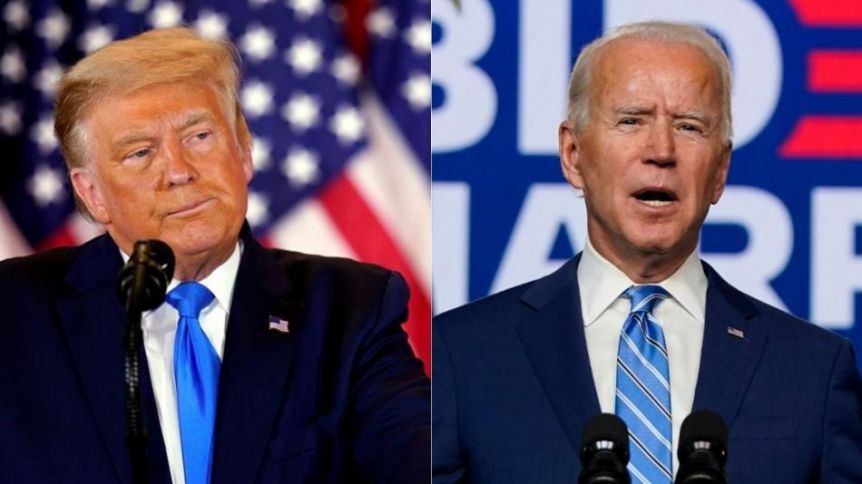 Joe Biden afirmó que ganaría la carrera y Trump volvió a hablar de fraude