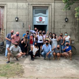 Sigue la campaña de cara a la interna radical: los dos candidatos al Comité Provincia pasaron por La Feliz
