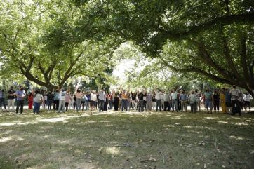 Sigue la campaña de cara a la interna radical: los dos candidatos al Comité Provincia pasaron por La Feliz