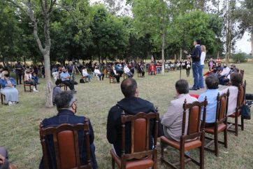 Sigue la campaña de cara a la interna radical: los dos candidatos al Comité Provincia pasaron por La Feliz