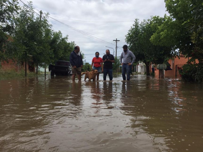 Temporal y después: los números de la asistencia provincial en los distritos afectados