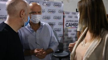 Vidal reapareció en escena junto a Larreta y dirigentes de la Tercera Sección