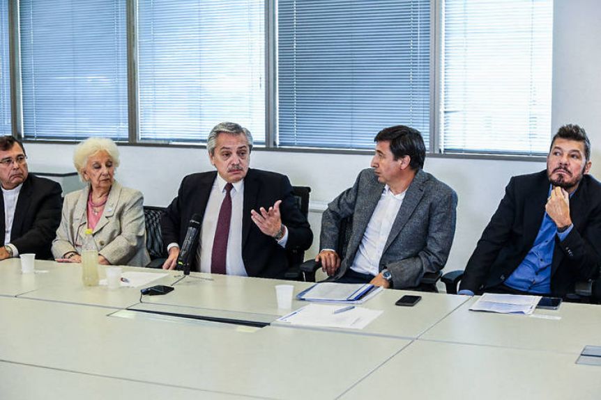 Acompañado por Tinelli, Alberto Fernández reúne al Consejo Contra el Hambre