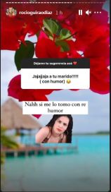 La respuesta de Rocío Guirao Díaz luego de que sus seguidoras le tiraran onda  a su marido