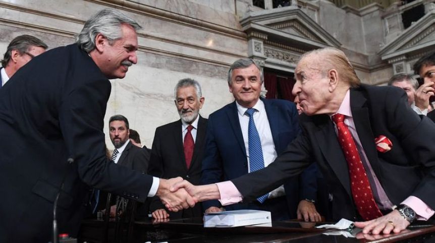 Alberto se despidió de Menem y anunció tres días de duelo