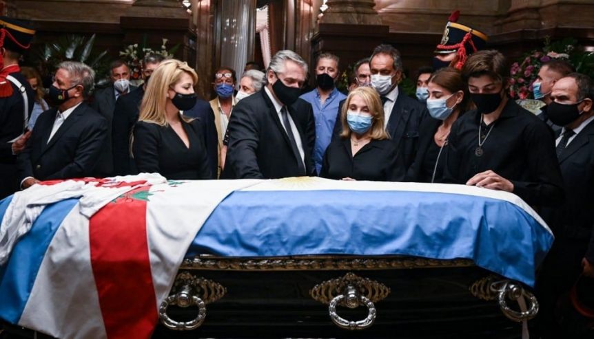 Finalizó el velatorio de Carlos Menem
