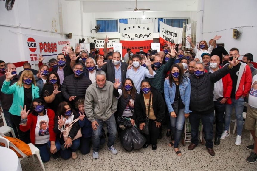 En la recta final de la campaña, Posse mantuvo una reunión virtual con afiliados