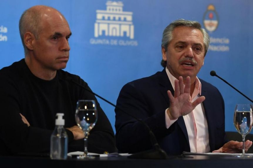 Segunda ola y preocupación: Larreta le dijo a Alberto que mañana se comunicará con Kicillof