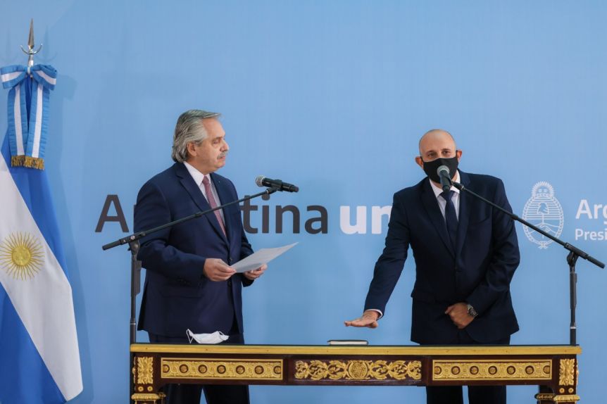 Alexis Guerrera juró como nuevo ministro de Transporte en reemplazo de Mario Meoni