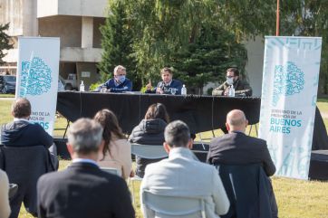 Kicillof aterrizó en territorio Pro y habló sobre las redes de agua “abandonadas”