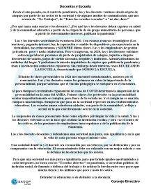 Docentes privados denunciaron que son atacados por no trabajar de forma presencial