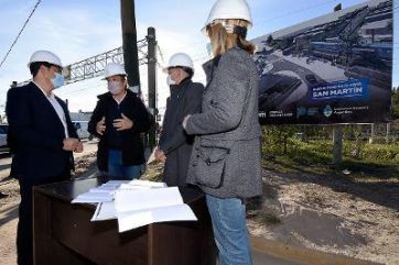 Plan de Modernización: Cascallares y Alexis Guerrera recorrieron el bajo nivel de San Martín