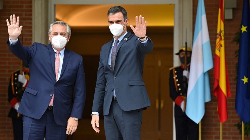Alberto, de vuelta: el presidente calificó a la gira por Europa como
