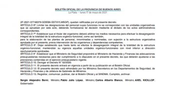 Oficializan la nueva estructura orgánica de la Policía bonaerense
