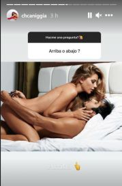 Encendida: Charlotte Caniggia contesta con fotos hot a sus seguidores