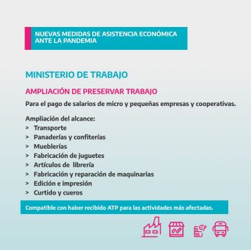 Con el confinamiento, el gobierno bonaerense lanzó nuevas medidas económicas