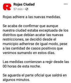 Se sumó Rojas: 127 de los 135 municipios pasan a un confinamiento estricto en la Provincia: cuáles son