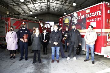Frederic y Cascallares inauguraron un destacamento de Bomberos