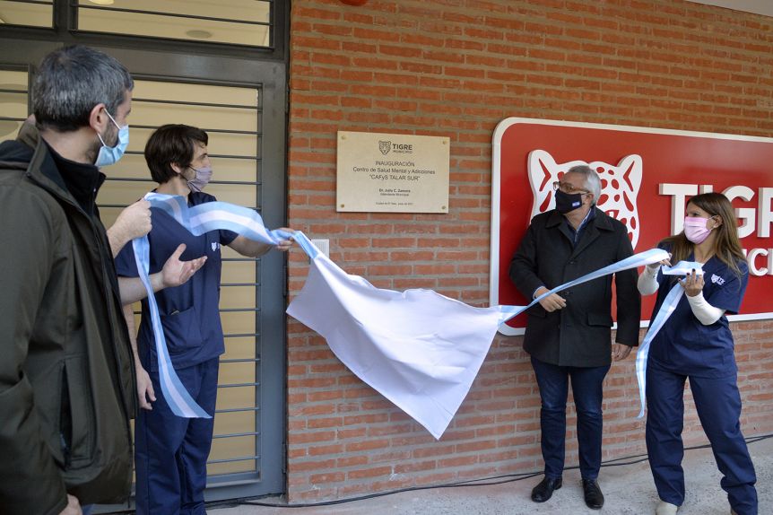 Zamora inauguró el CAFYS y Centro de Salud Mental y Adicciones de Talar sur