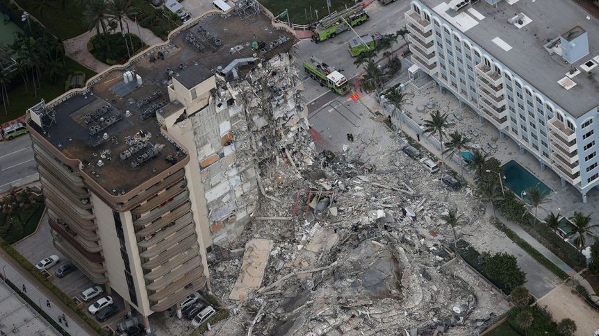 Confirman 159 desaparecidos y cuatro fallecidos tras el derrumbe en Miami