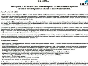 Qué va a pasar con el retorno de los argentinos al país, según la Cámara de Líneas Aéreas