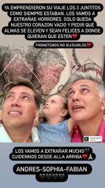 Morena Rial despidió al cirujano y su familia, víctimas del derrumbe en Miami