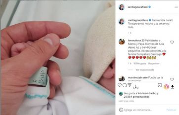 No sería candidato, pero fue padre: Cafiero tuvo a su primera hija