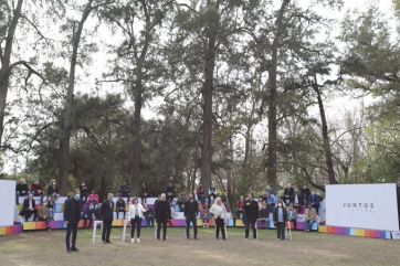 Con líneas discursivas distintas la cúpula del Pro acompañó el  lanzamiento de Santilli