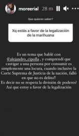 Alejandra Maglietti habló sobre la legalización de la marihuana