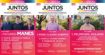 Manes y su tropa ya tienen boletas para la PASO