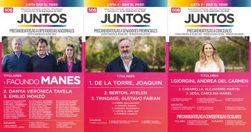 Manes y su tropa ya tienen boletas para la PASO
