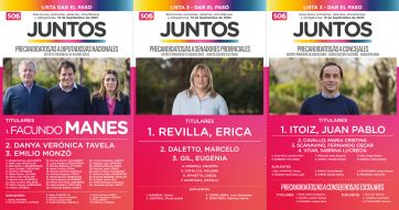 Manes y su tropa ya tienen boletas para la PASO