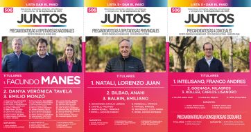 Manes y su tropa ya tienen boletas para la PASO
