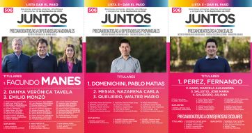 Manes y su tropa ya tienen boletas para la PASO