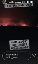 Pablo Granados se metió en la polémica de los carpinchos y mostró la quema de los humedales